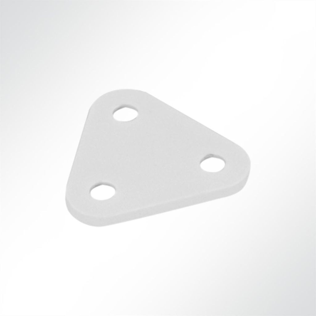 Lysel Gegenplatte für Doppelrolle, (BxL) 33x30mm in Weiß (1000 Stück)