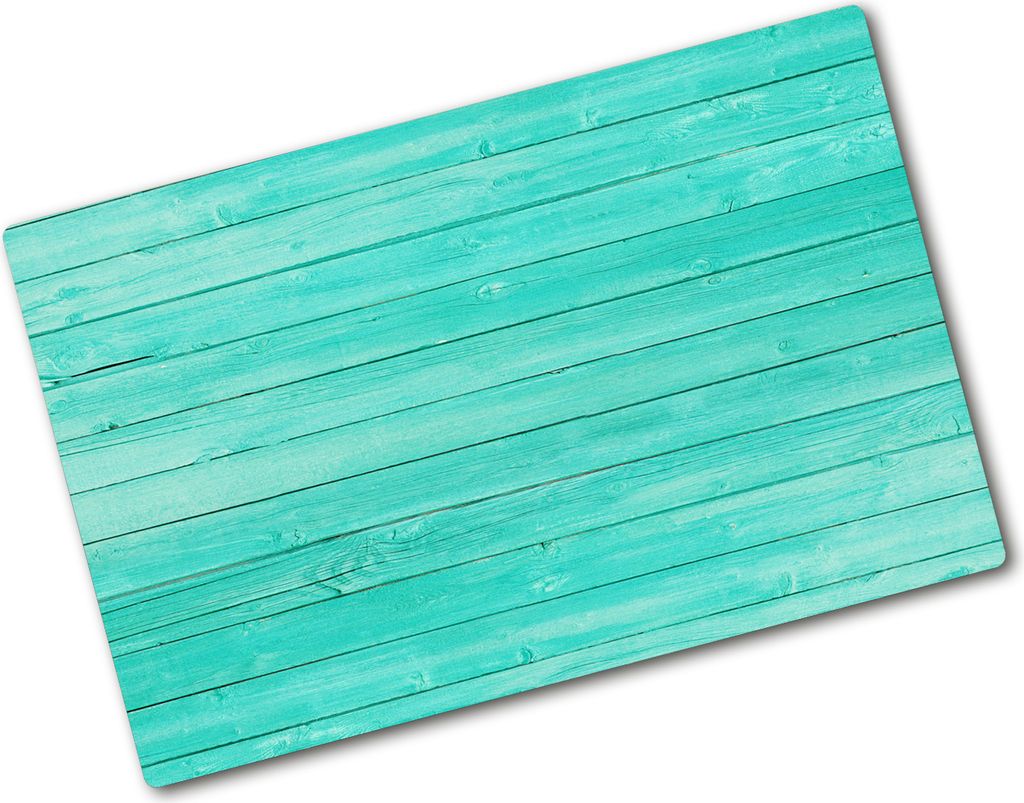 Tulup Glas Herdabdeckplatte - 80x52 cm - Glaskeramikkochfeld-Abdeckung Spritzschutz Glasabdeckplatte - Einteilig - Sonstige - Grüne Bretter - Grün