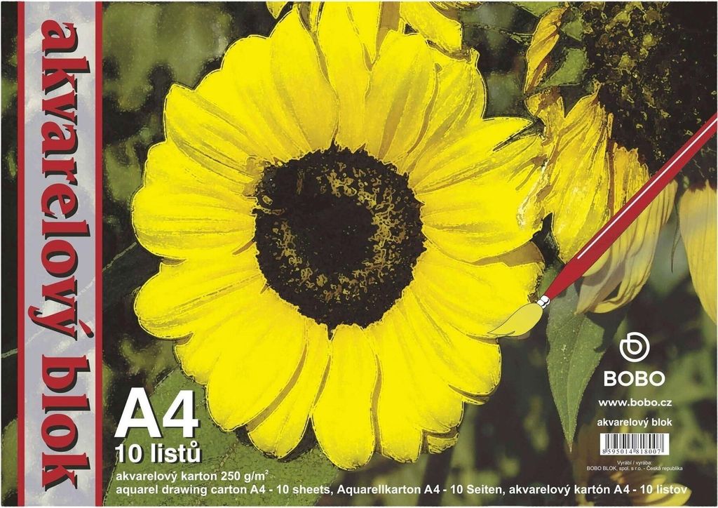 Podkładka do akwareli A4, pusta, 10 arkuszy Zdjęcie produktu 