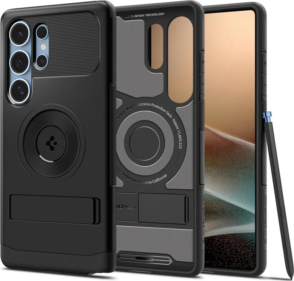 Coque MagSafe pour Samsung Galaxy S25 Ultra Spigen Slim Armor Noire