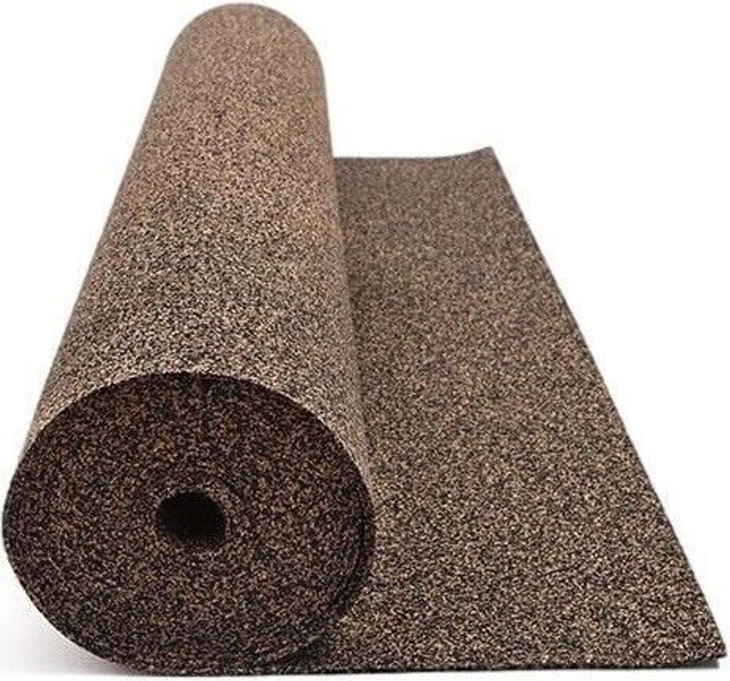 Gummikork Wärme und Trittschalldämmung Unterlage 4mm x 1m x 10m für alle Fußboden