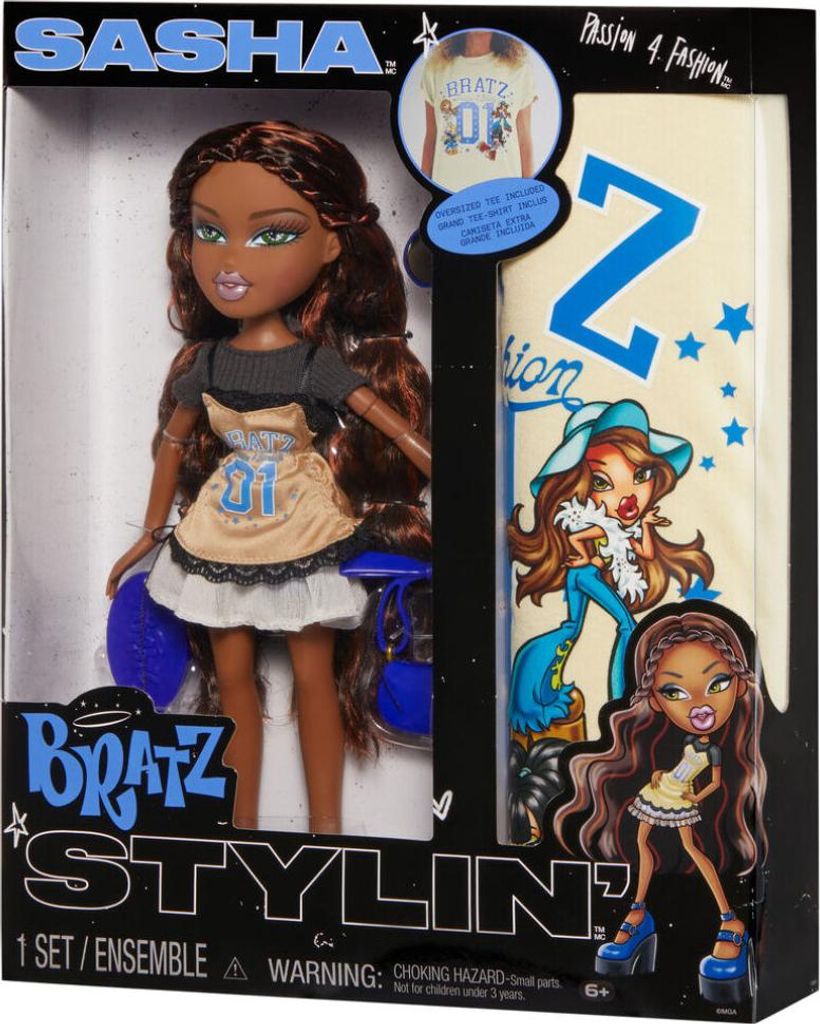 Bratz Stylin Sasha Puppe +  T-Shirt Produktbild 
