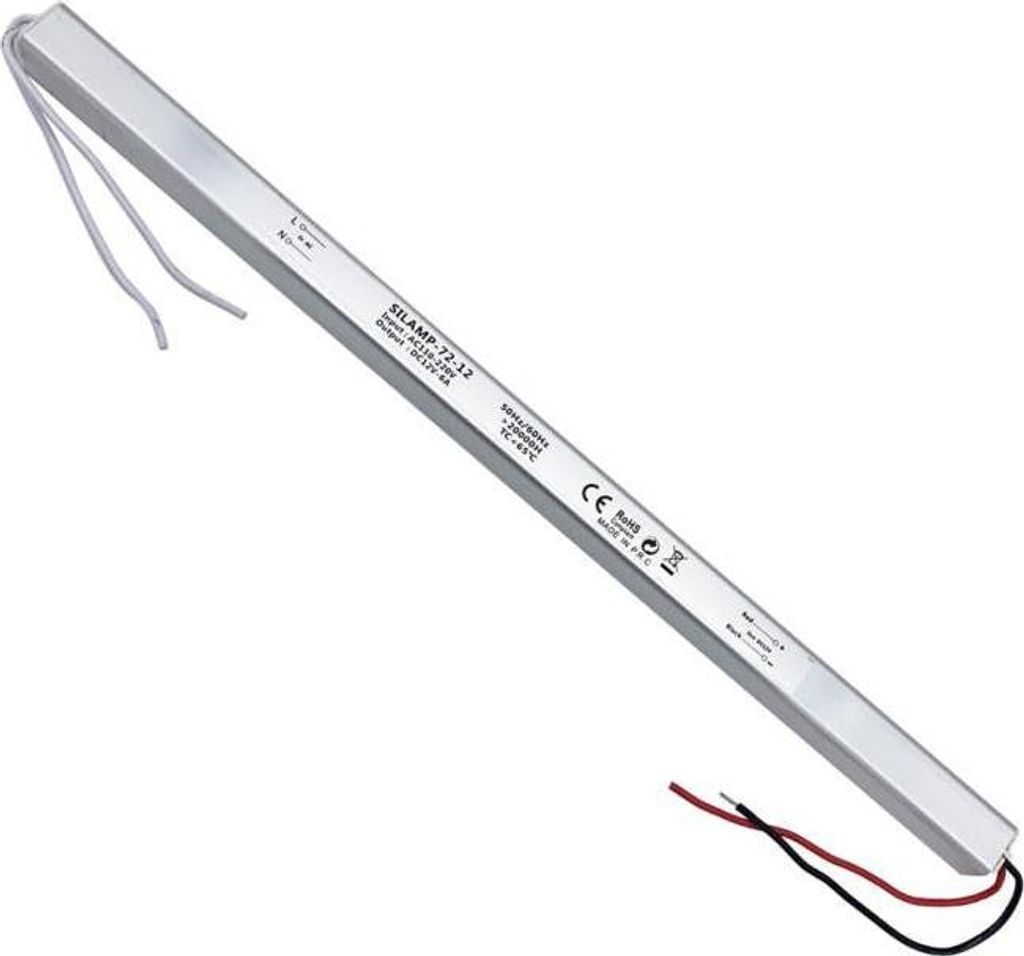 Transformator 220V 12V 72W DC 6A IP44