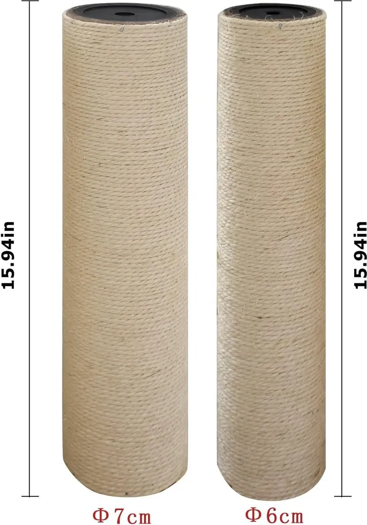 Réparer poteau arbre à chat usé - Sisal M10 Φ60 405 cm avec vis incluse