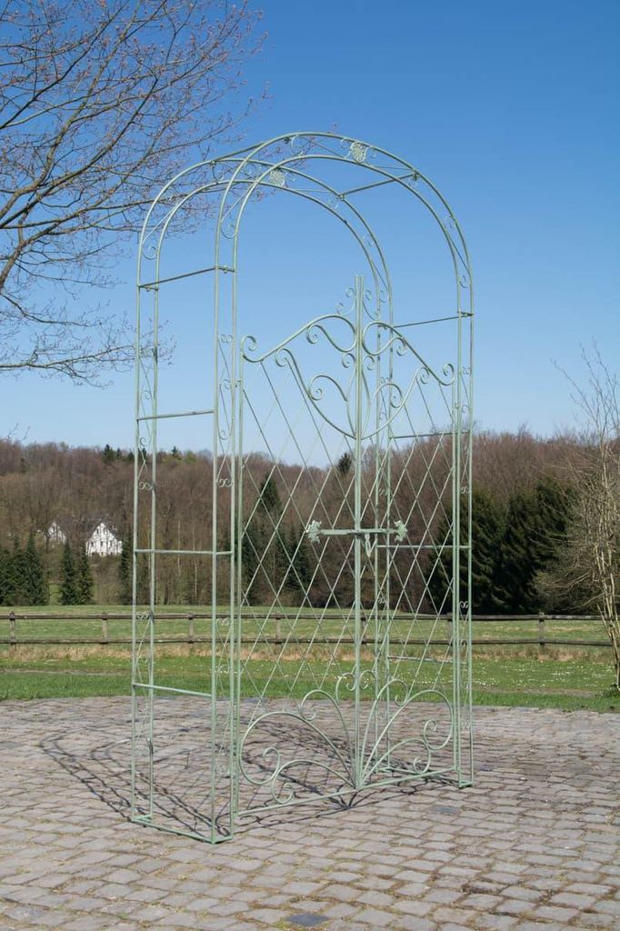 Rosenbogen, Kletterhilfe – dekorativer Zaun – langlebiges Eisendesign