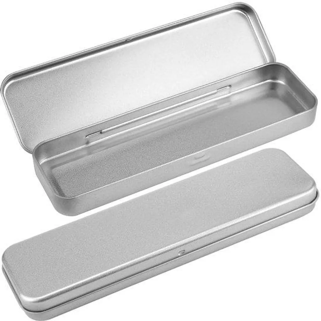 Organisateur de bureau en métal argenté pour crayons et accessoires