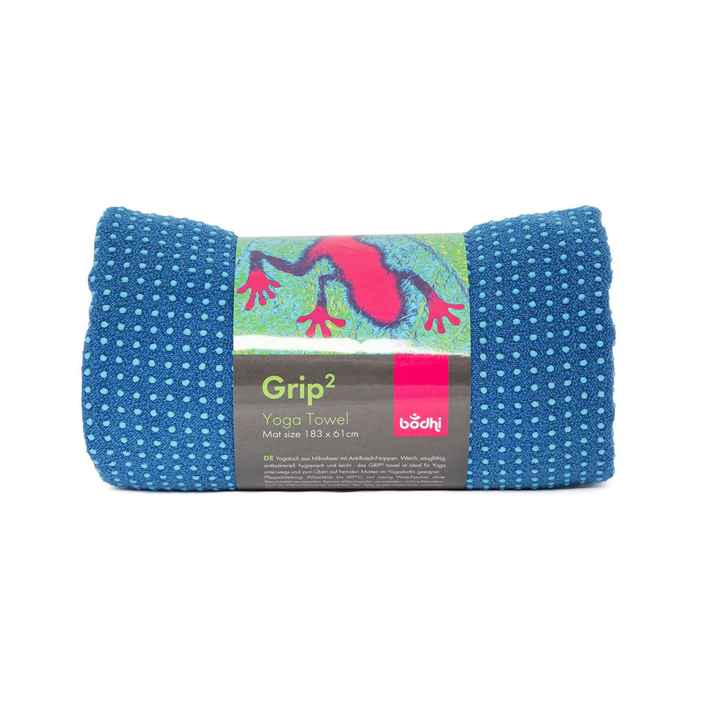 Yogatuch GRIP ² - Zweifarbig blau/aqua Produktbild 