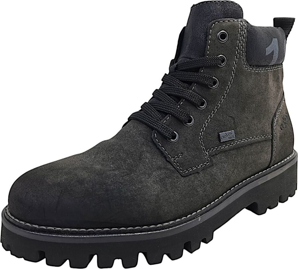 Rieker Chaussures pour hommes Bottes doublées à chaud Gris