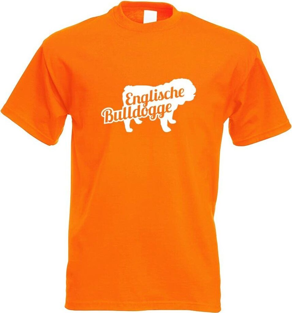 Kiwistar - T-Shirt - orange - Englische Bulldogge Herren Funshirt Bedruckt Design Sprüche Spruch Motive - mit Motiv Bedruckt - Funshirt Design - S...