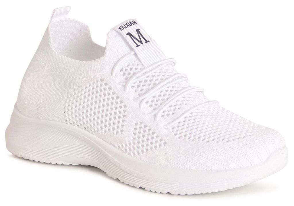 topschuhe24 3238 Damen Mesh Halbschuhe Light Sneaker, Farbe:Weiß, Größe:39 EU