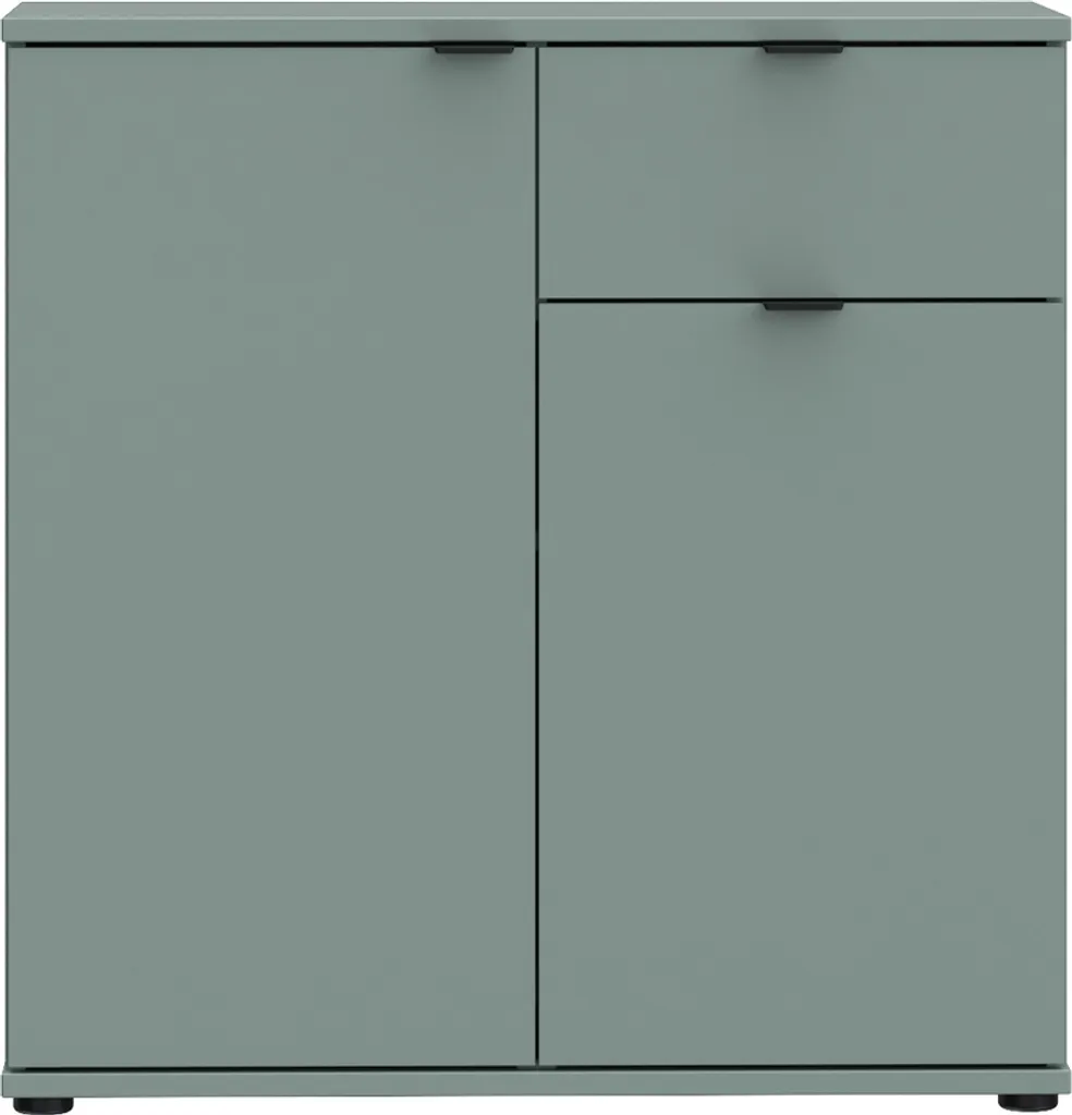 Petite commode pour entrée étroite Ganymede - Meuble rangement compact