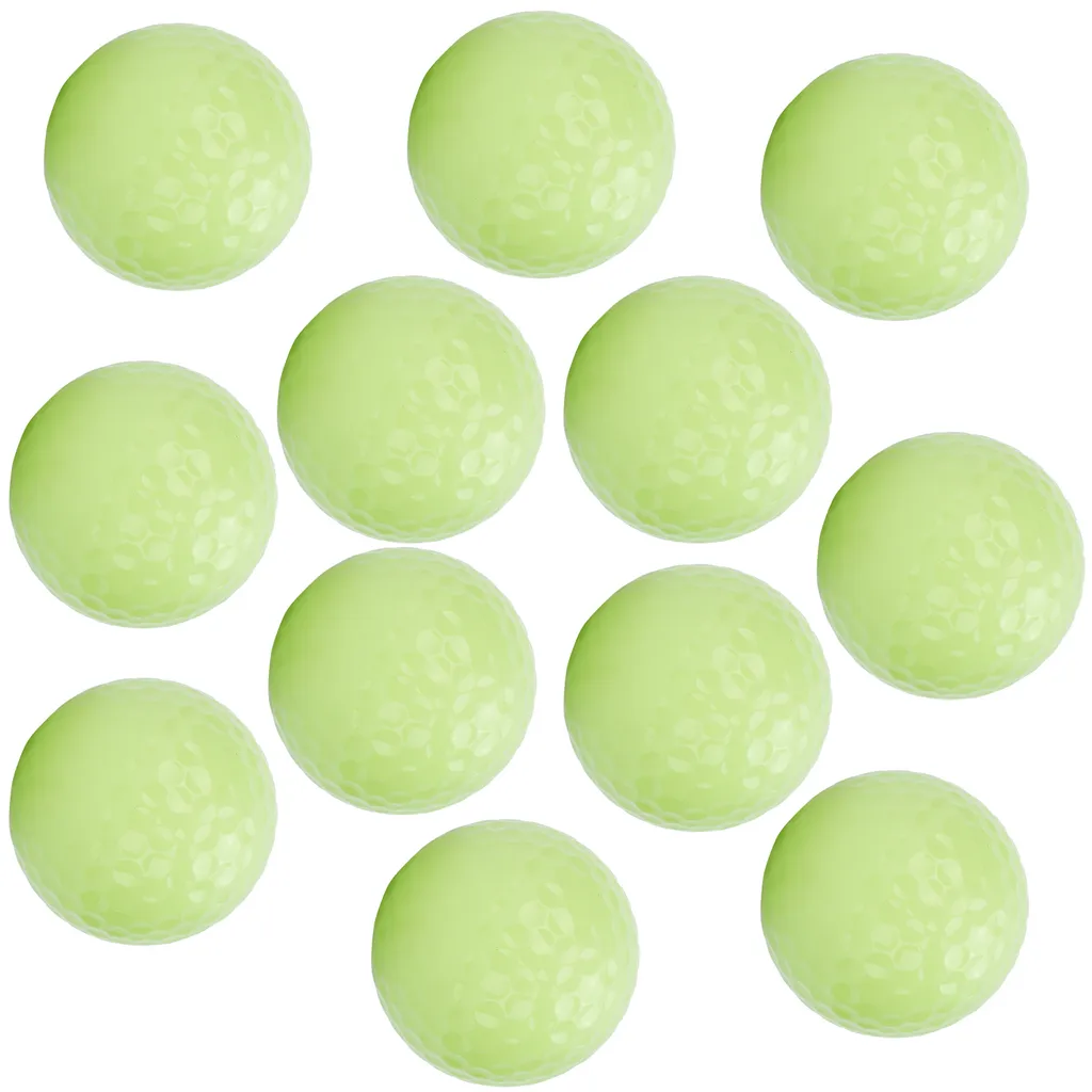 Balles de Golf pour la Nuit Phosphorescentes - Pack de 12 pour Sport