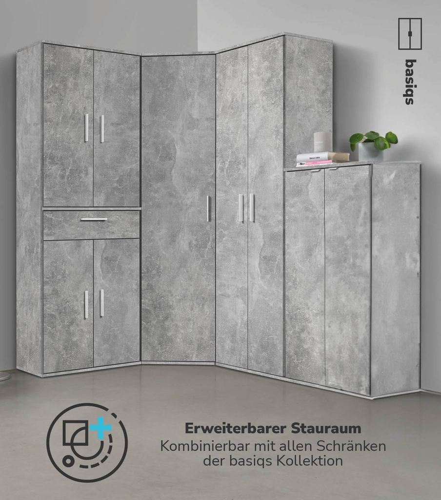 Eckkleiderschränke In Grau Preisvergleich | Moebel 24