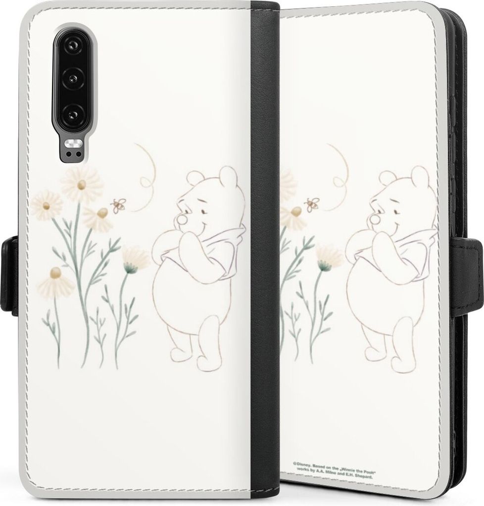 DeinDesign Klapphülle für Huawei P30 Handytasche Lederhülle Tasche Biene Disney Winnie Puuh