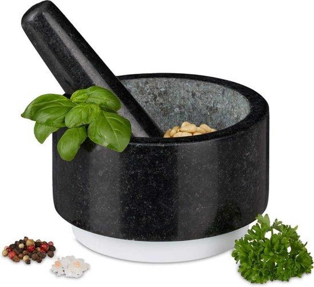 Famanu Mörser und Stößel mit Antirutsch-Basis - Ø 14 cm