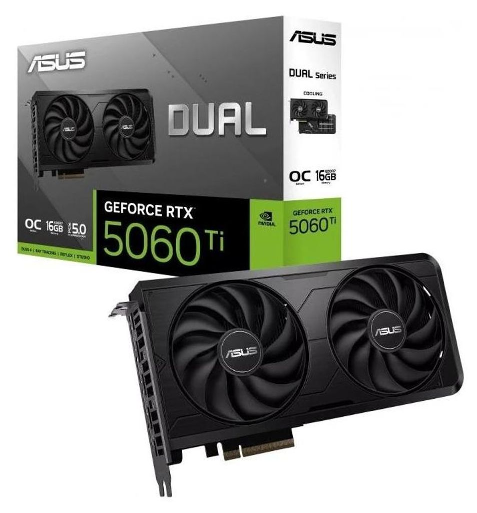 ASUS Dual GeForce RTX 5060 Ti EVO OC Edition NVIDIA 16 GB GDDR7