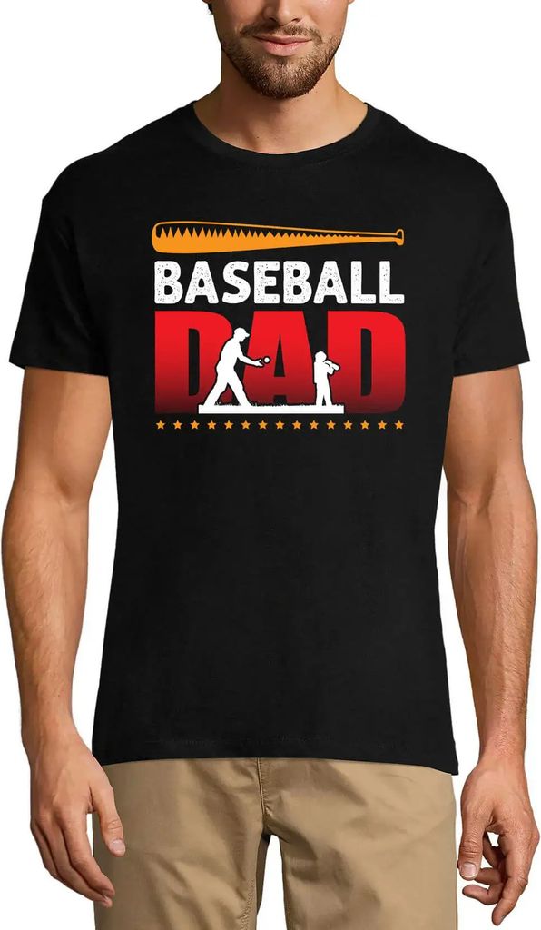 Herren Grafik T-Shirt Baseball Papa - Vater und Sohn - Liebe Familie – Baseball Dad - Daddy And Son - Love Family – Öko-Verantwortlich Vintage