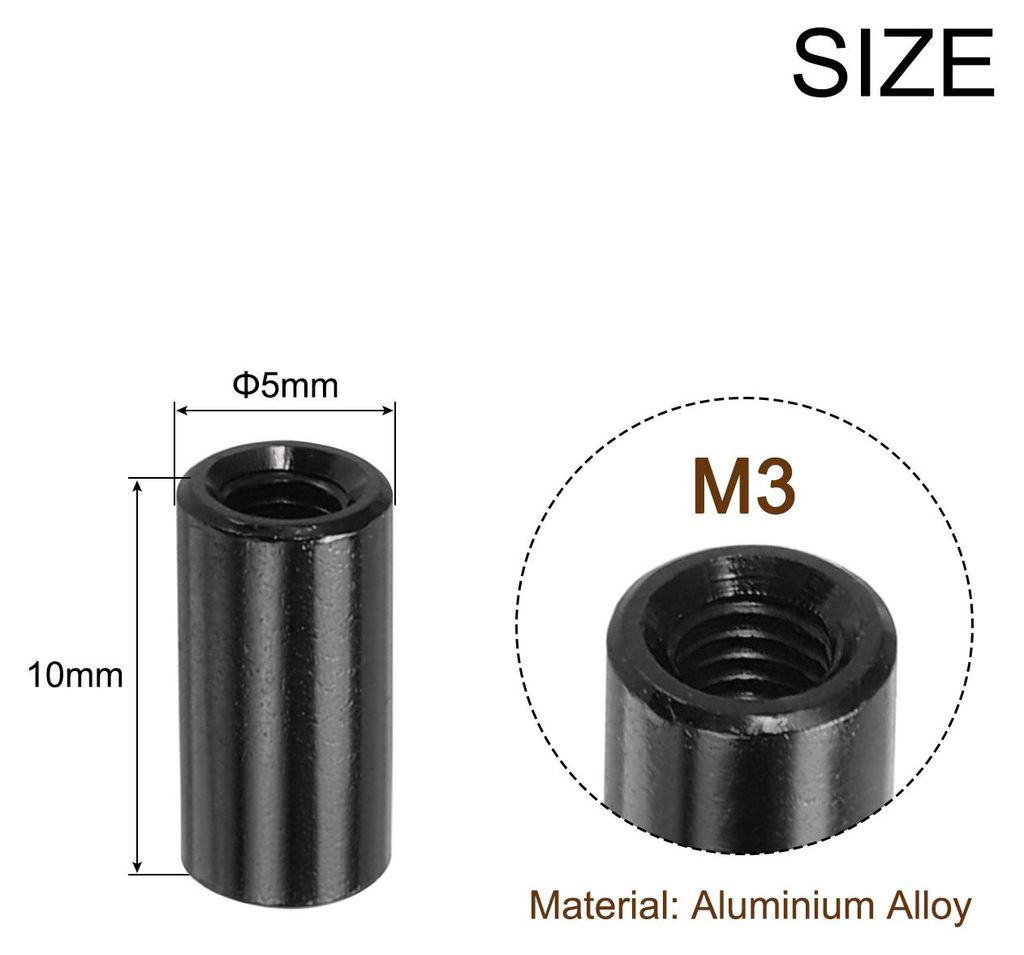 Runder Aluminium-Abstandshalter, Abstandshalter Runde Abstandshalter M3x10mm, Sortiment an Abstandshaltern fš¹r RC-Flugzeug, FPV-Quadcopter, CNC,...