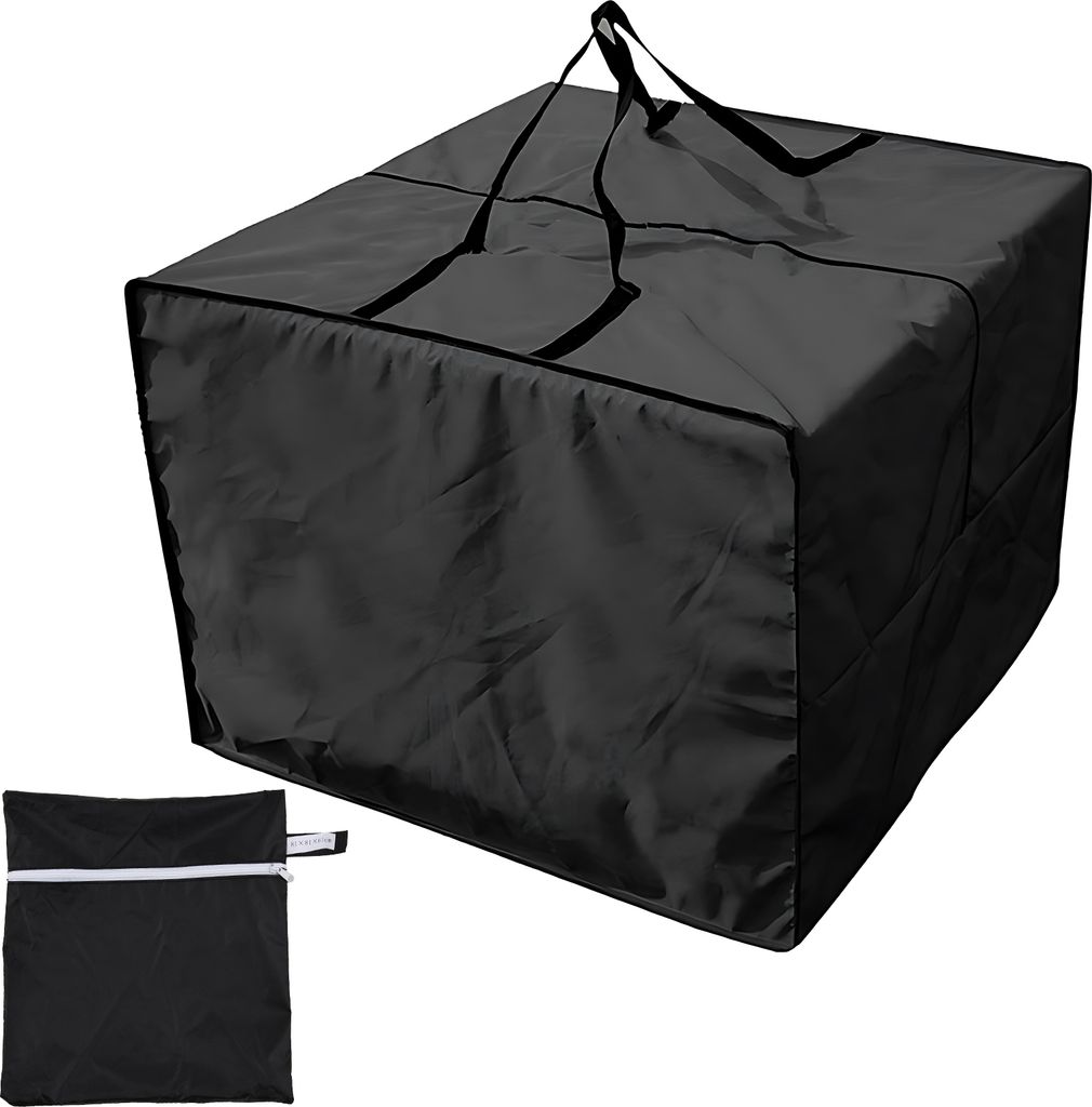 Extra grosse, quadratische Schutz-Aufbewahrungstasche mit Reissverschluss und Tragegriff, langlebig, wasserdicht, staubdicht, strapazierfaehiges 21...
