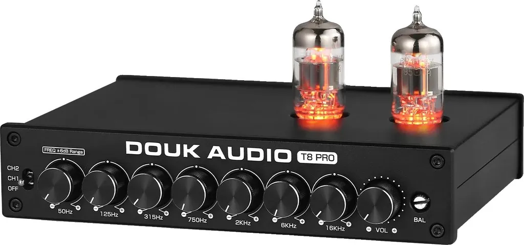 Égaliseur Hi-Fi 7 Bandes Préampli à Lampes avec Connectique XLR Pro