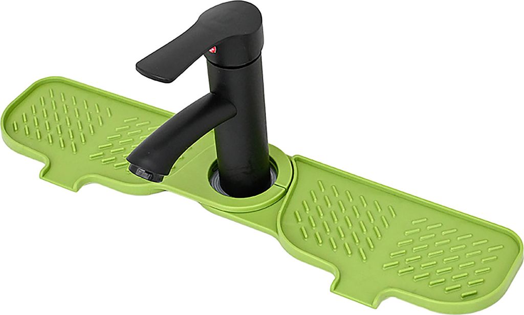 Abtropfmatte, leicht zu reinigen, spritzwassergeschützt, schnelltrocknend, schmutzabweisend, wiederverwendbar, Silikon-Abtropfmatte für Wasserhähne