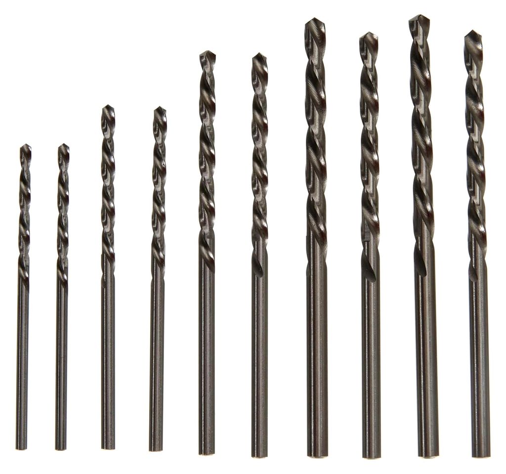 Ersatz-HSS-Bohrer für Imperial Senker, 10 Stück, Schwarz
