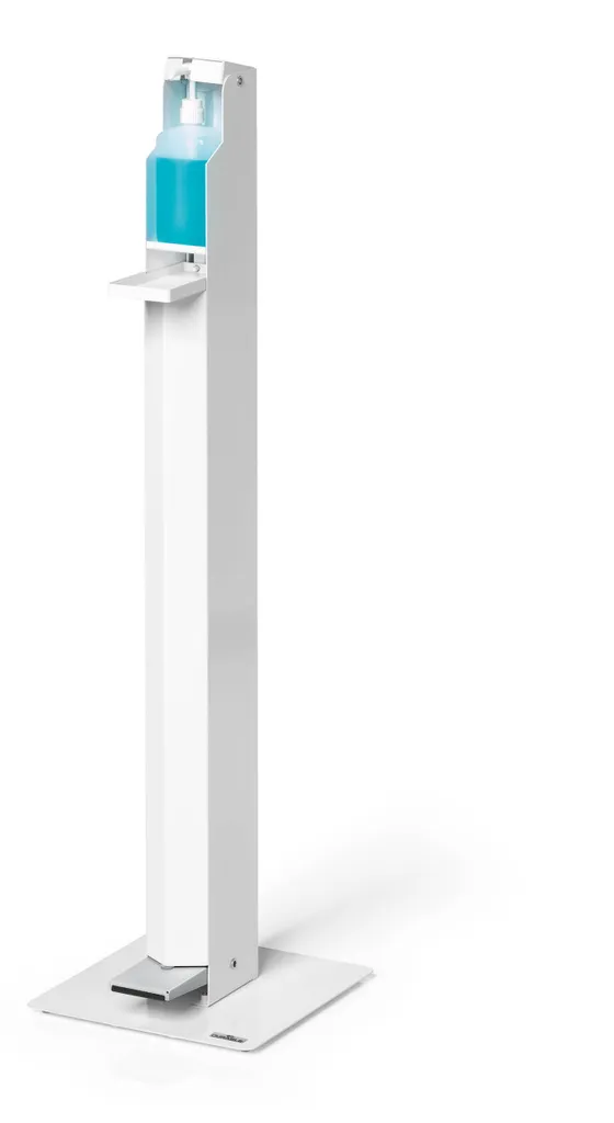 Distributeur désinfectant à levier coudé 0,5 l sur colonne stable - 2