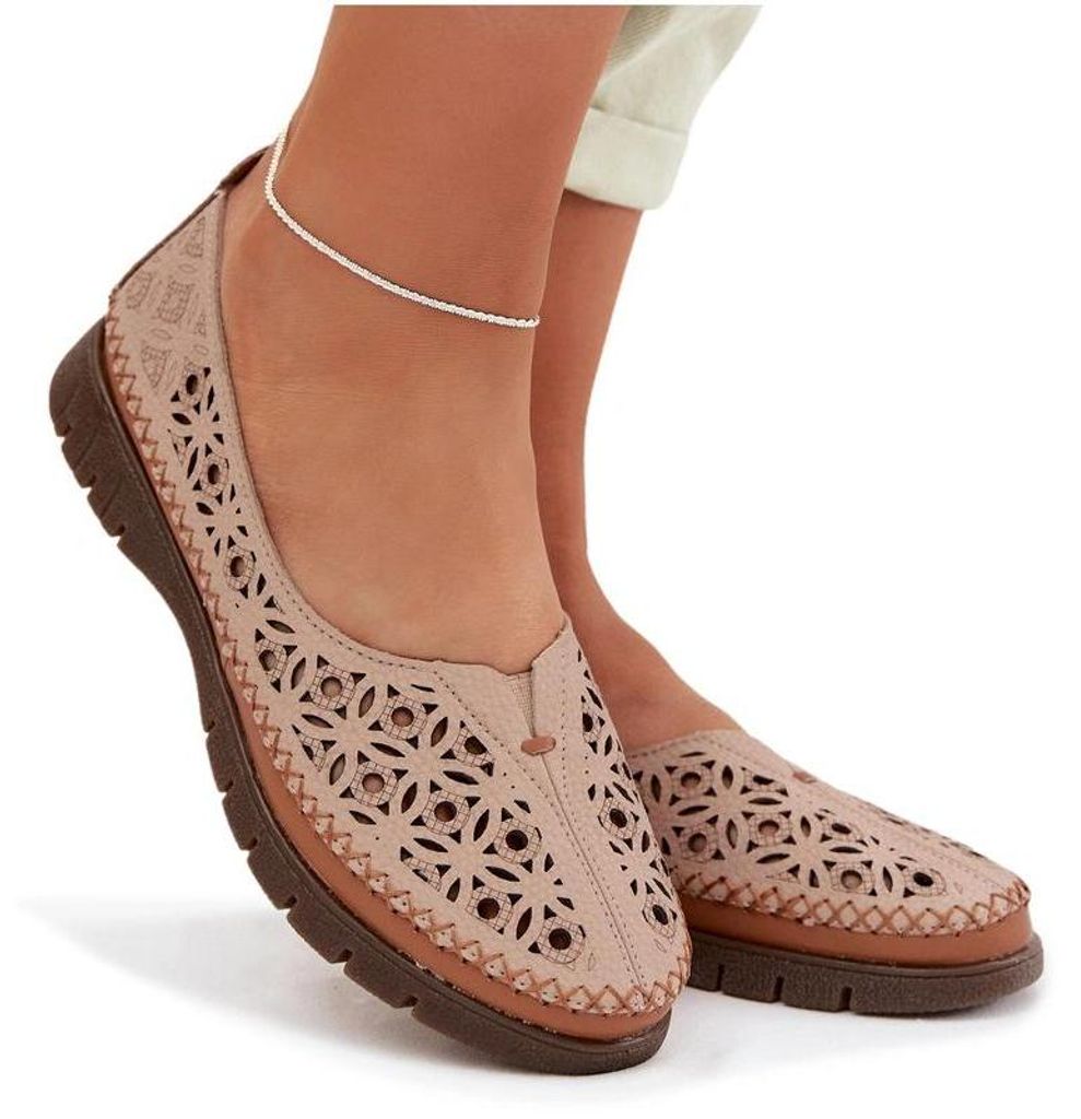 Damenturnschuhe Ausgearbeitete Ballerinas Sergio Leone SP-006 Rosa 36