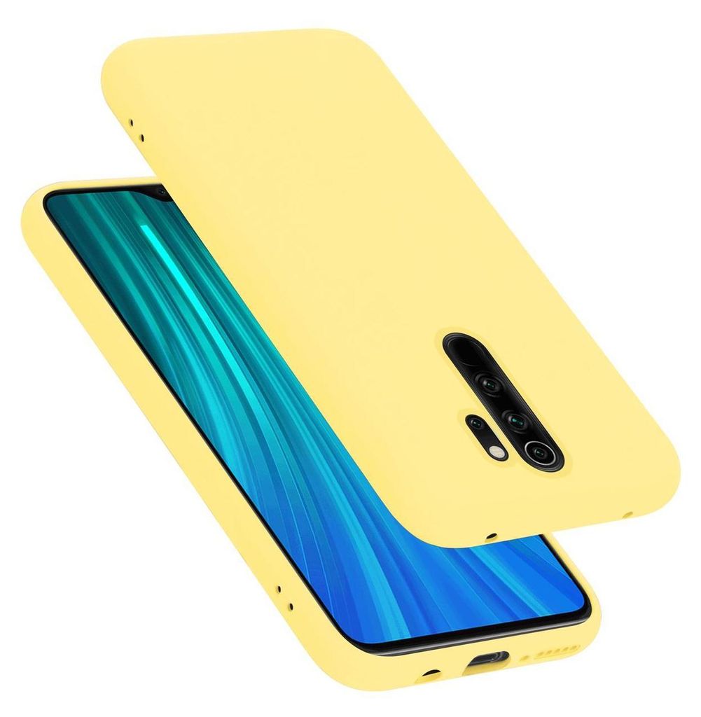 Cadorabo Schutzhülle für Xiaomi RedMi NOTE 8 PRO Hülle in Gelb Handyhülle Case Cover TPU Etui