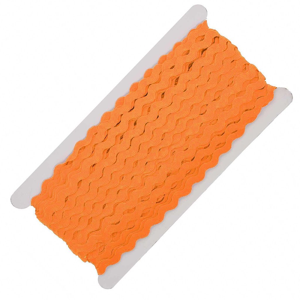 25m Zackenlitze Borte Zick-Zack-Borte auf Karte 5/9mm breit, Viskose, 15 Farben