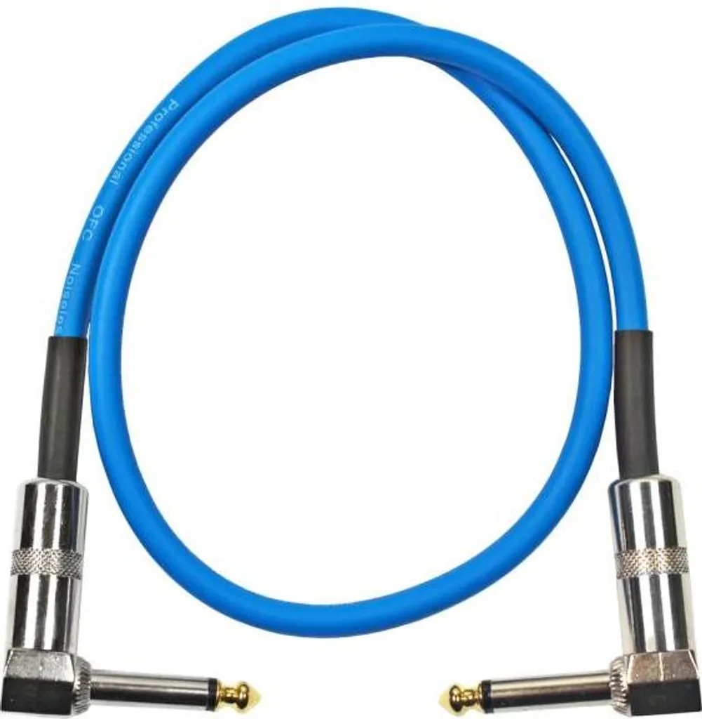 keepdrum GC028 Cavo Patch Professionale 60cm Blu Jack Angolo 90° - 2