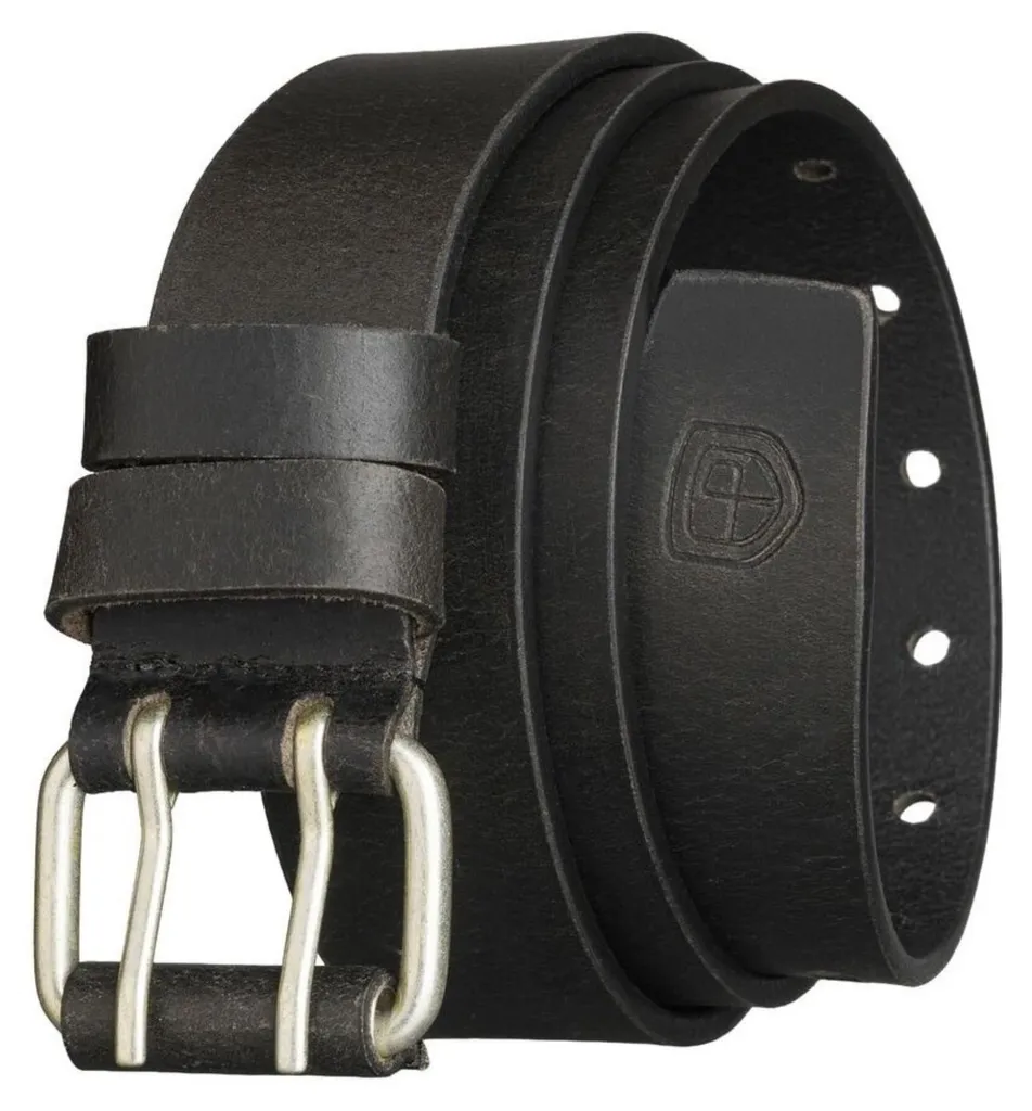 Peterson Ceinture Noire PTNLTE39 en Cuir de Qualité Supérieure 3.5cm