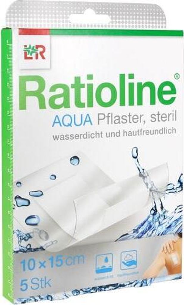 Ratioline Aqua náplasti sterilné 10 x 15 cm, 5 náplastí Obrázok produktu 