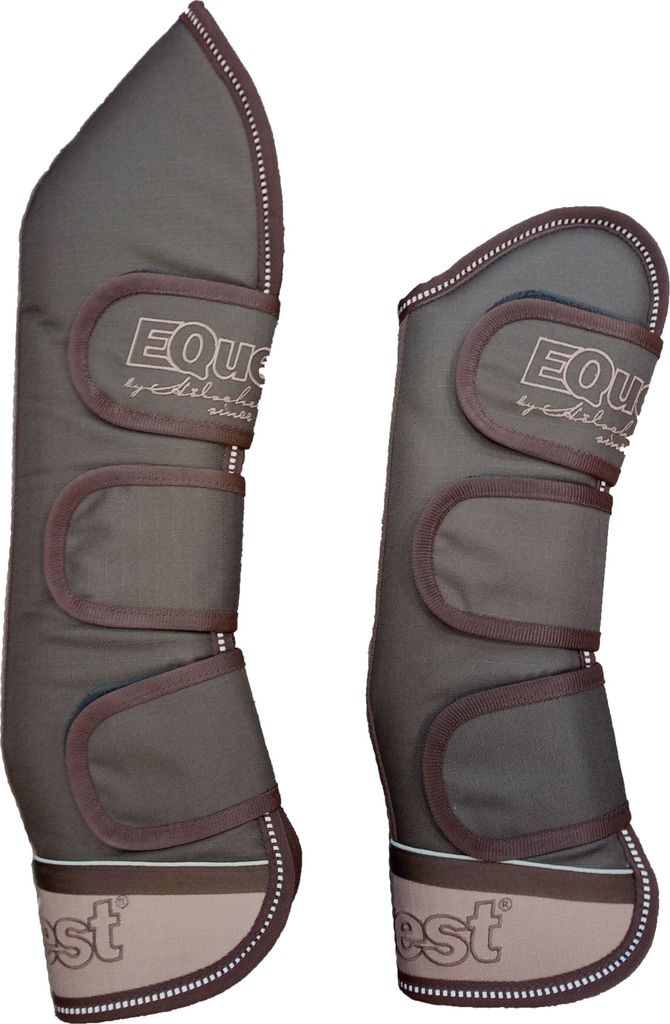 EQuest Transportgamaschen 4er SET extra gute Passform sehr robust,verschiedene Farben, Farbe:navy/red, Größe:S Pony