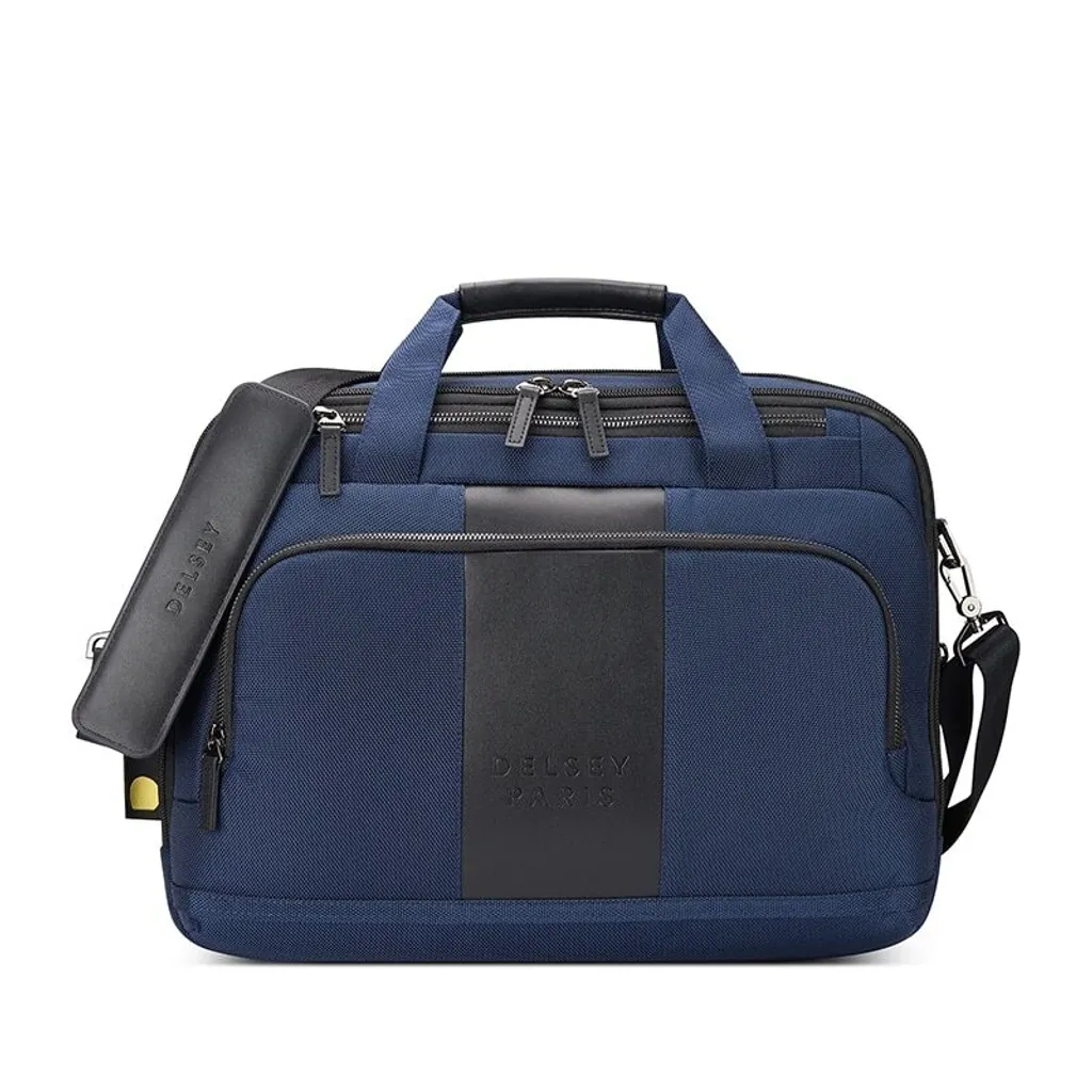 DELSEY PARIS Wagram Serviette Ordinateur Portable Navy Blue 2 Compartiments