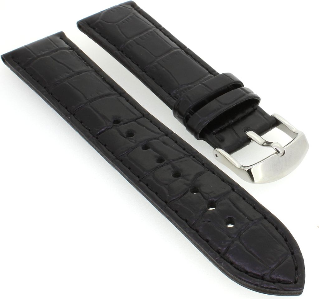 Casio Edifice Ersatzband| Leder Uhrarmband schwarz 22mm Casio EFR-524L