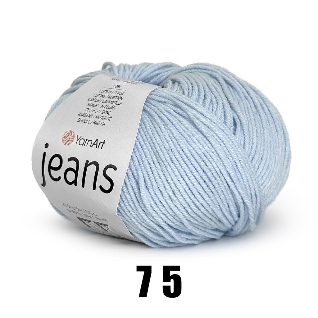 YarnArt Jeans (50g/160M) 75 hellesblau Produktbild 