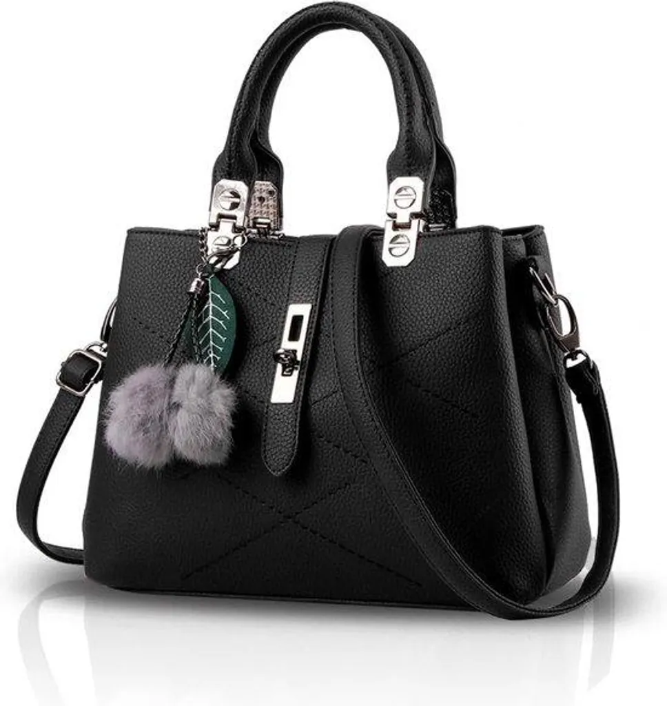 Sac banane noir en tissu pour femme léger avec sangle réglable