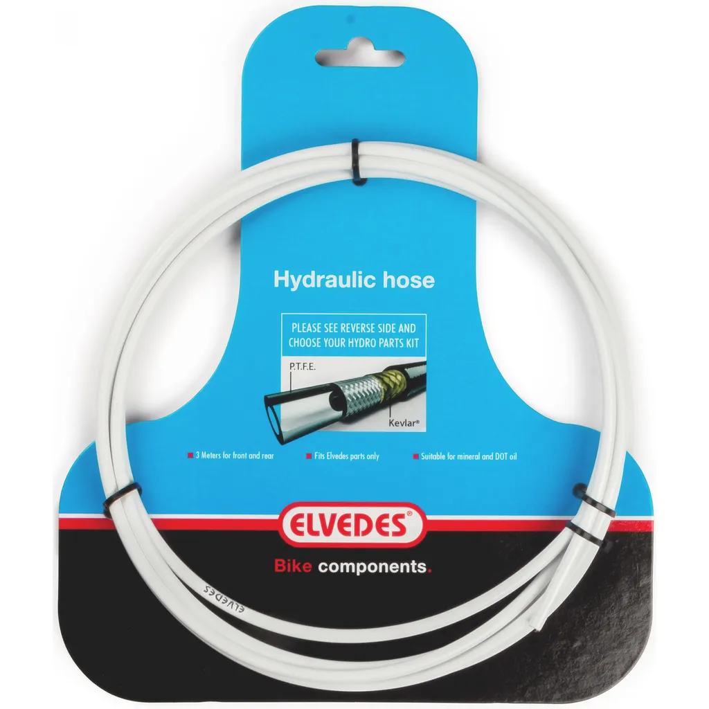 Tubazione PTFE Bianco per Fluidi Puri - 3m con Calza Poliammide