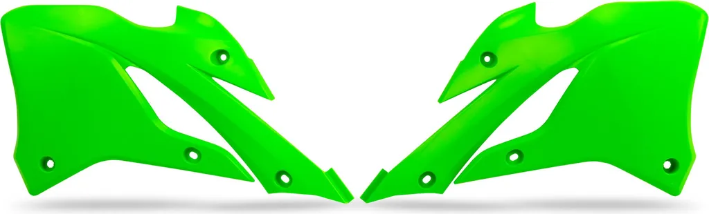 Ouïes de radiateur UFO pour Kawasaki KX 85 / 112 2022-2025 Vert Fluo