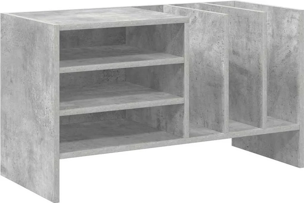 Armadio Porta Vinili vidaXL Grigio Cemento 78.5cm: Organizer Moderno