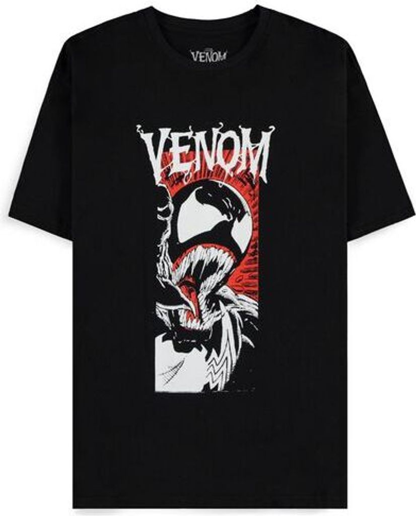 Marvel T-Shirt Herren Venom schwarz Fan-Merch, Filme, TV-Serien 100% Baumwolle L