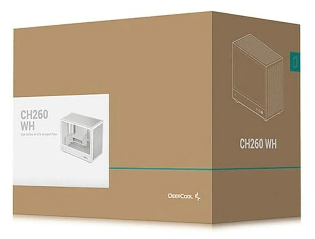 Boîtier Deepcool CH260 WH Blanc PC Micro-ATX compact performant