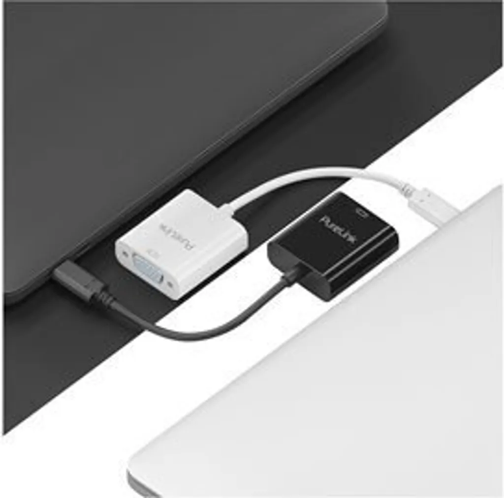 Câble Adaptateur Vidéo Purelink IS221 noir 10cm avec Connecteurs Or 24K