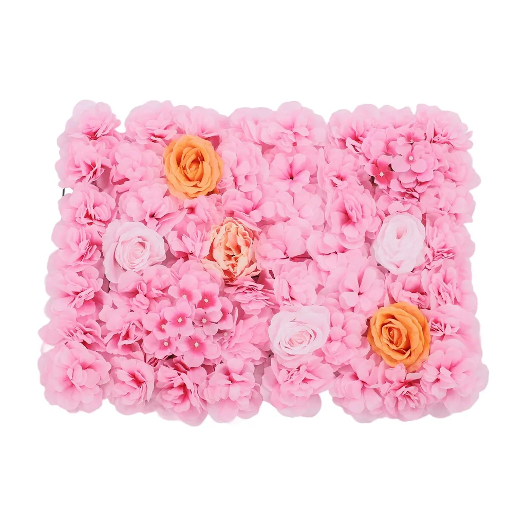 Décoration Florale Durable Mur de Roses Artificielles sans Entretien
