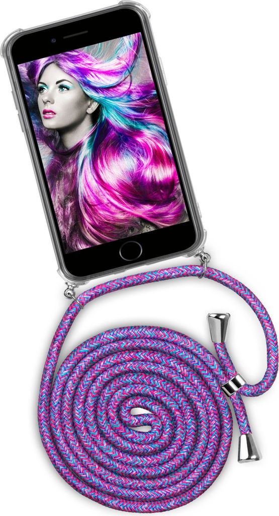 TWIST-Case + TWIST-Cord für iPhone 7 / iPhone 8, Farbe:Crazy Unicorn (Silber)