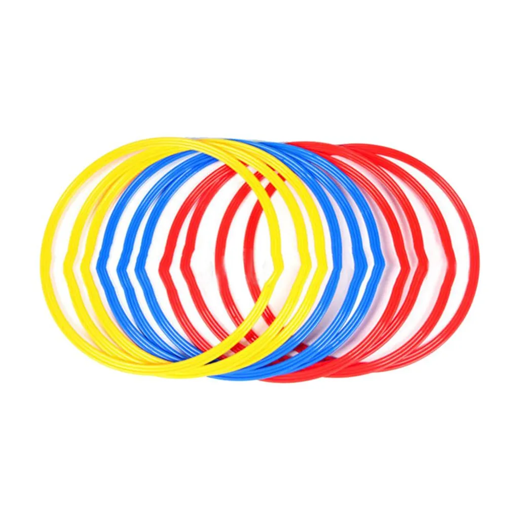 6 Anneaux d'Agilité Multicolores pour Entraînement de Football et Vitesse