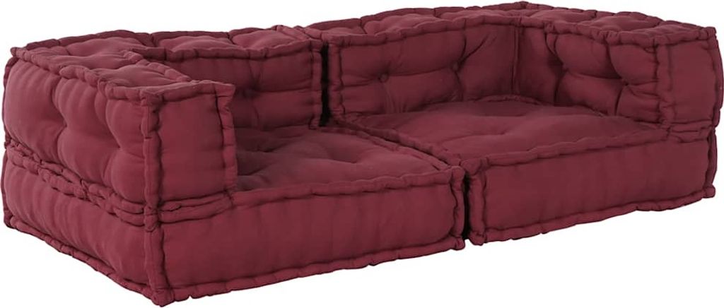 "2026 Promotion" 2-Sitzer-Modulsofa Kastanienbraun 140x70x36 cm Stoff - Gartenmöbelauflagen CC25058