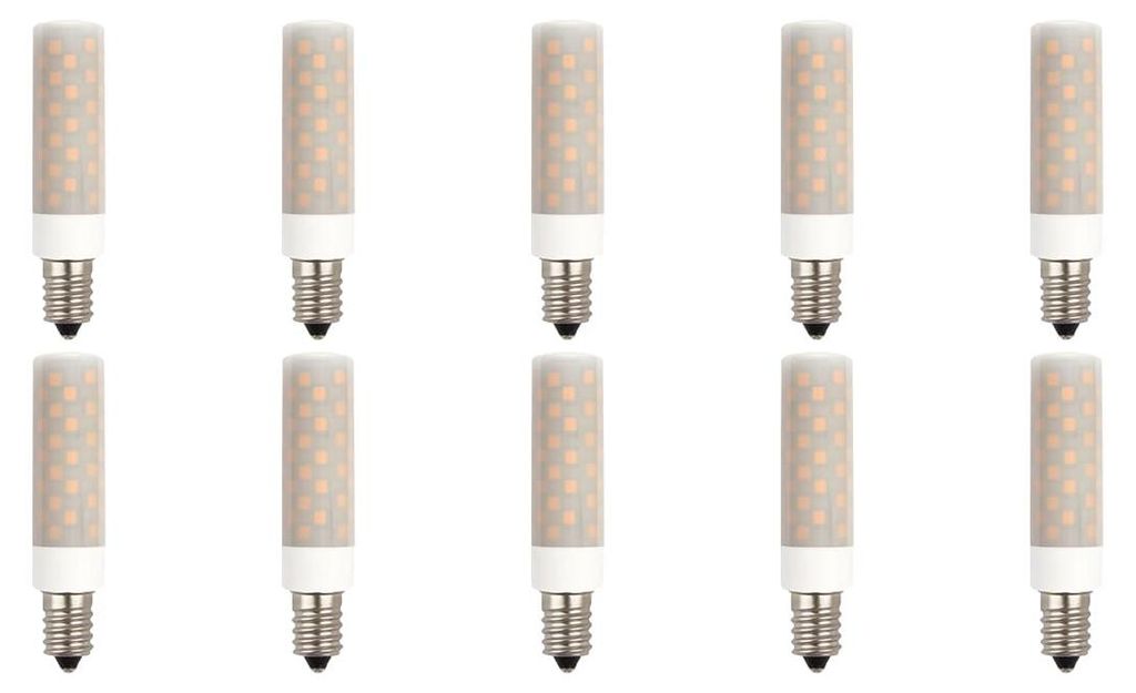 SPL E14 LED Röhrenlampe 6W 660lm Neutralweiß Dimmbar Opal 10 Stück