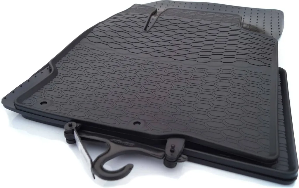 Tappetini in gomma su misura per Citroen C4 Aircross 2012-2017 Tappetini in gomma premium Tappetini invernali Tappetini resistenti alle intemperie Tappetini inodori 4 pezzi neri